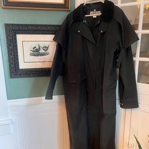 Men’s waxed duster coat